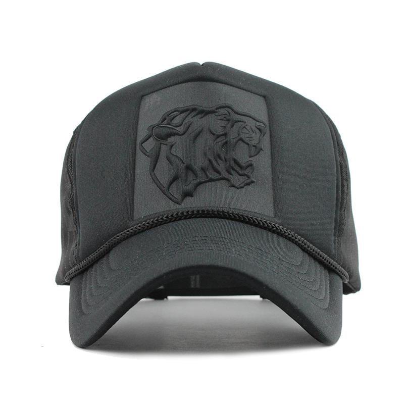 [FLB] Hip Hop Black leopard Print Curved Baseball Caps Summer Mesh Snapback Hats  casquette Trucker